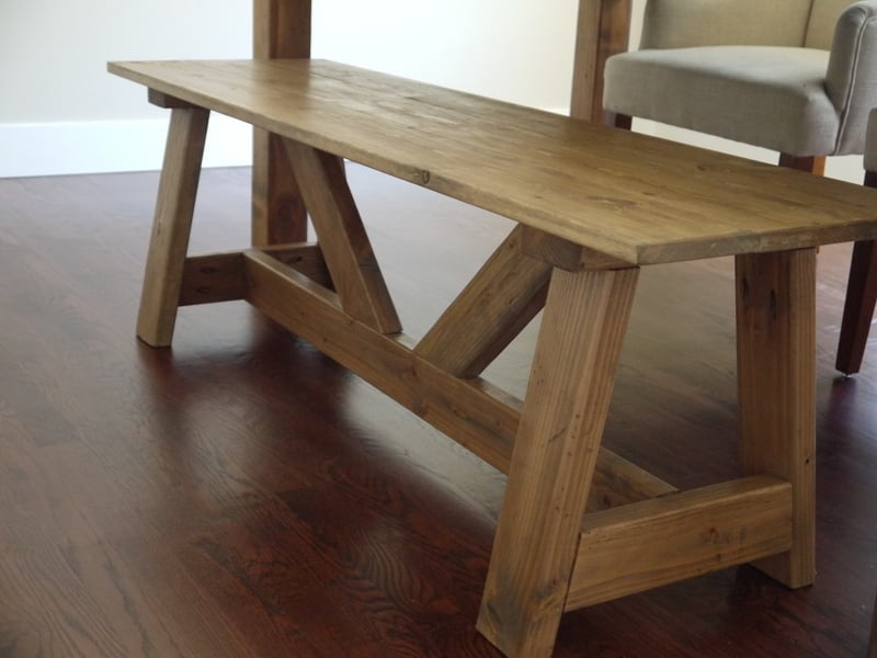 2x4 Truss Style Farm Bench Ana White